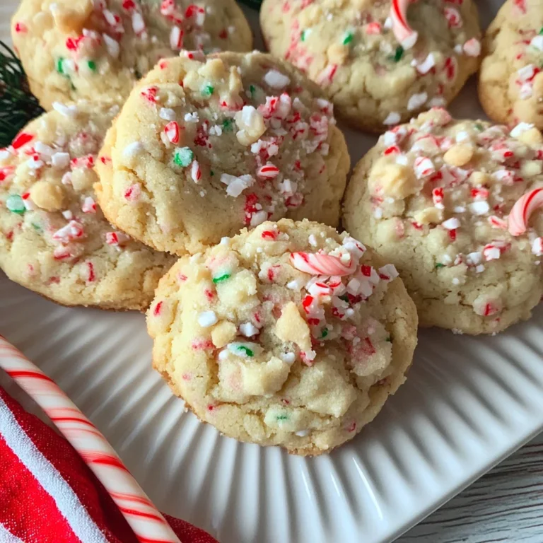 Candy Cane Whipped Shortbread Cookies | Easy and Delicious