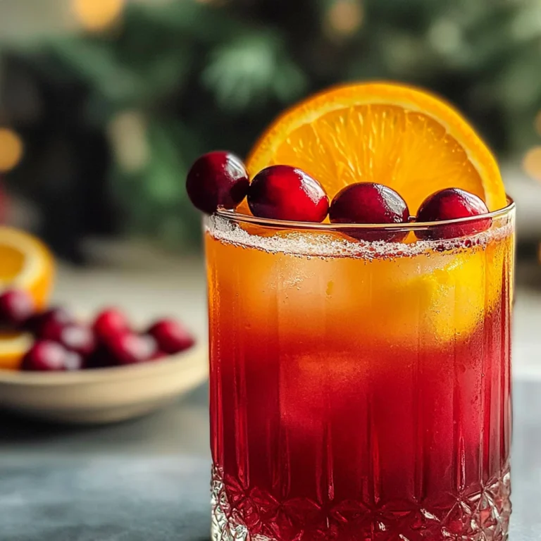 Cranberry and Orange Juice Mocktail