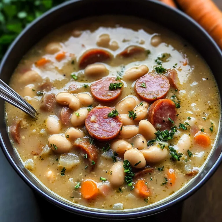 Creamy Bean Soup with Kielbasa