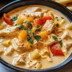 Creamy Cajun Chicken Pasta Soup