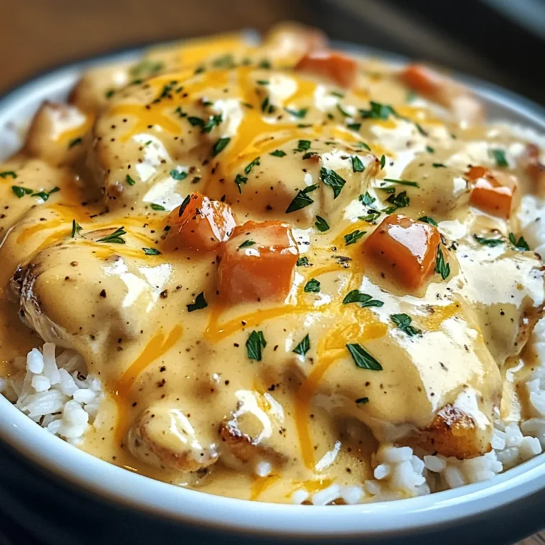 Creamy Smothered Chicken and Rice