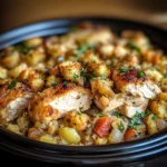 Crock Pot Chicken and Stuffing Dinner