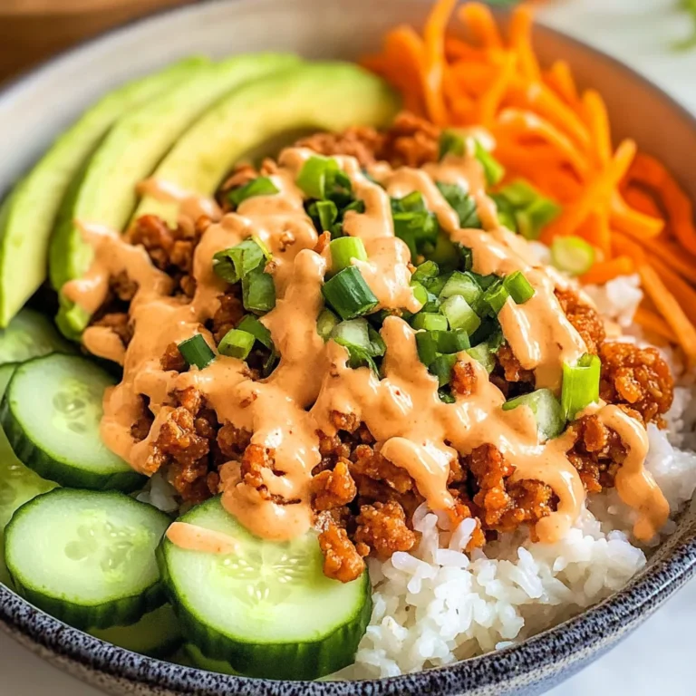 Ground Turkey Rice Bowls with Bang Bang Sauce