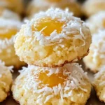 Hawaiian Pineapple Coconut Thumbprint Cookies