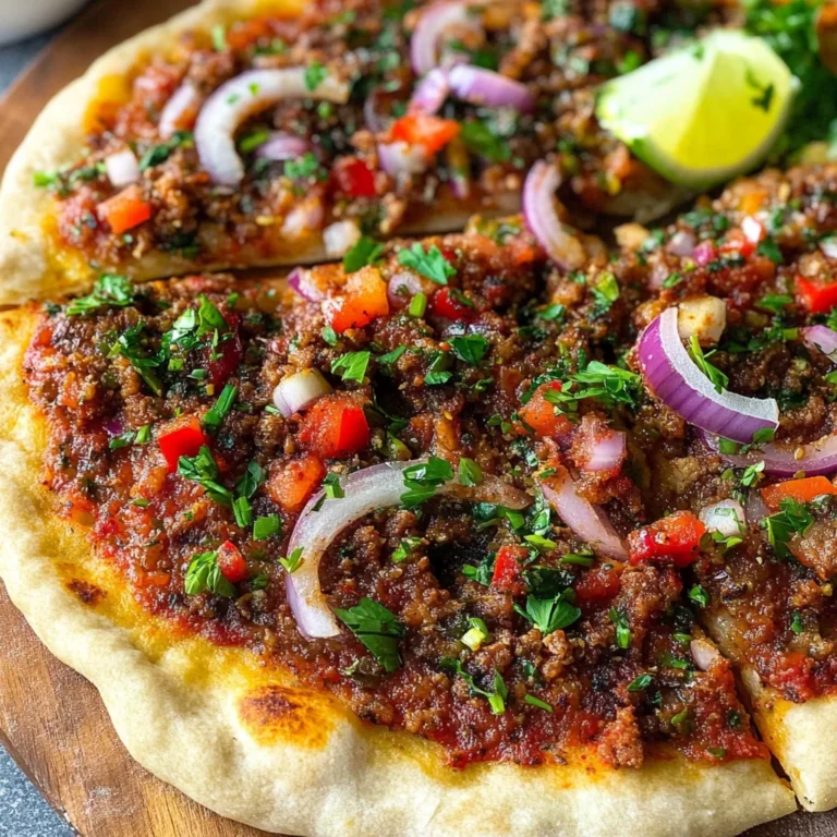 Lamb Lahmacun (Turkish Pizza)