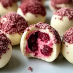 No-Bake Raspberry Cheesecake Truffles