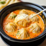 Soup Dumplings in Creamy Gochujang Sauce