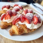 Strawberries and Cream Croissants
