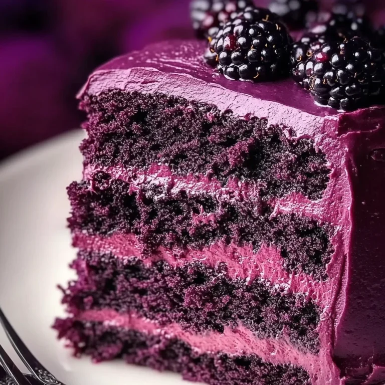 Blackberry Velvet Cake