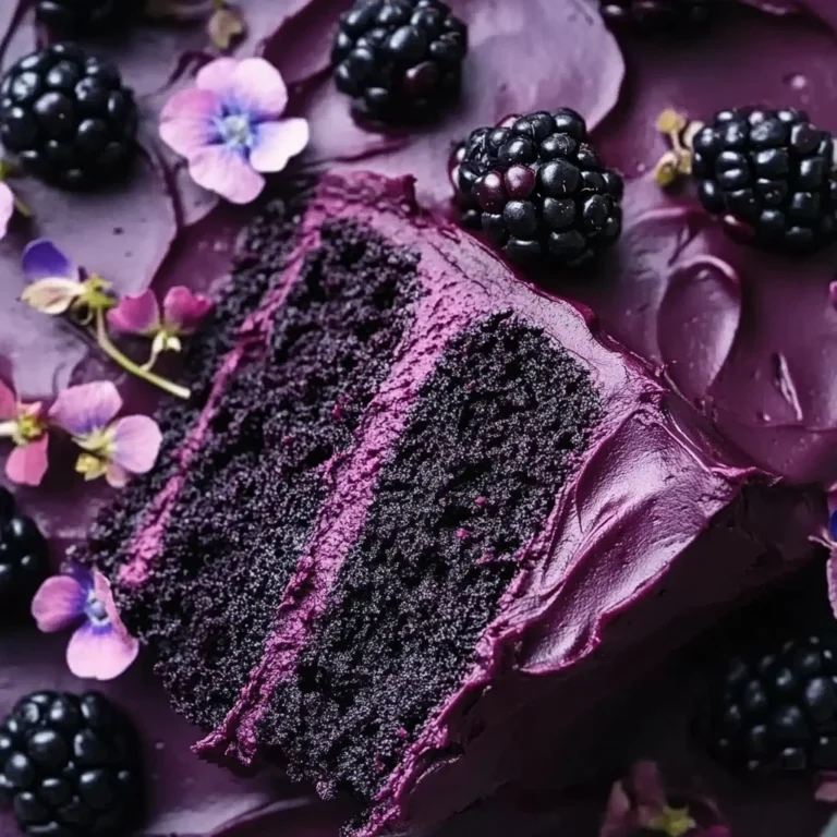 Blackberry Velvet Cake