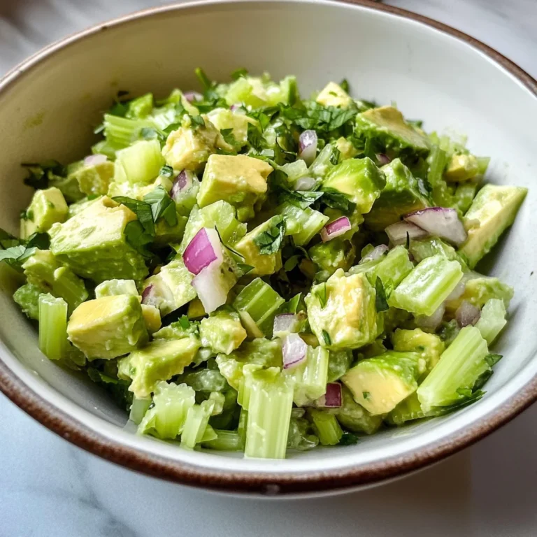 Celery and Avocado Salad