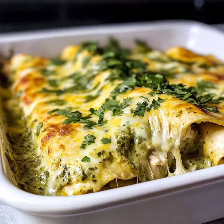 Creamy Poblano Chicken Enchiladas