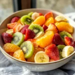 Delicious Easter Fruit Salad with Peach Pie Filling