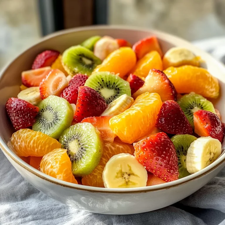 Delicious Easter Fruit Salad with Peach Pie Filling