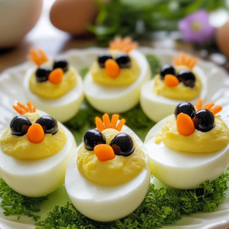 Easter Egg Recipe - Deviled Egg Chicks