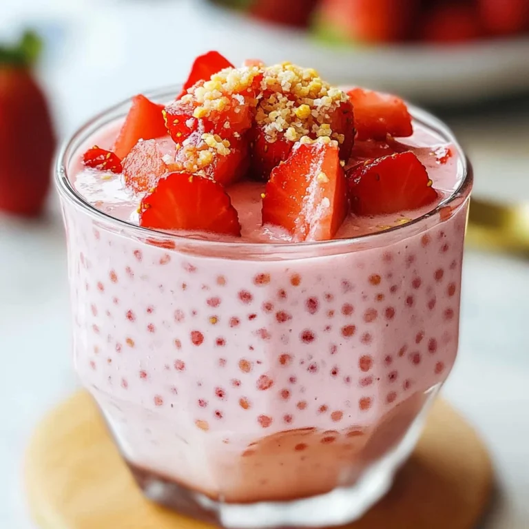 Easy 4-ingredient Strawberry Sago