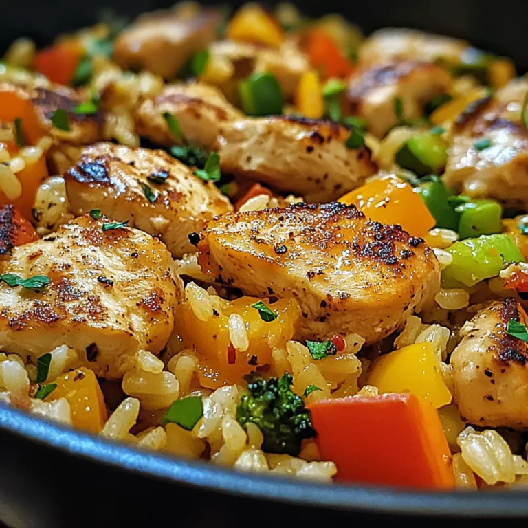 Easy Chicken & Rice Veggie Skillet for a Flavor-Packed Dinner