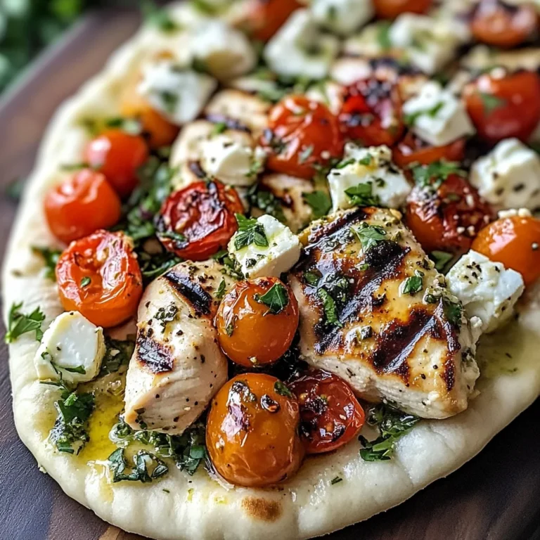 Greek Chicken Flatbread: A Quick Mediterranean Tasty Escape