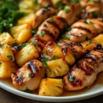 Grilled Chicken and Pineapple