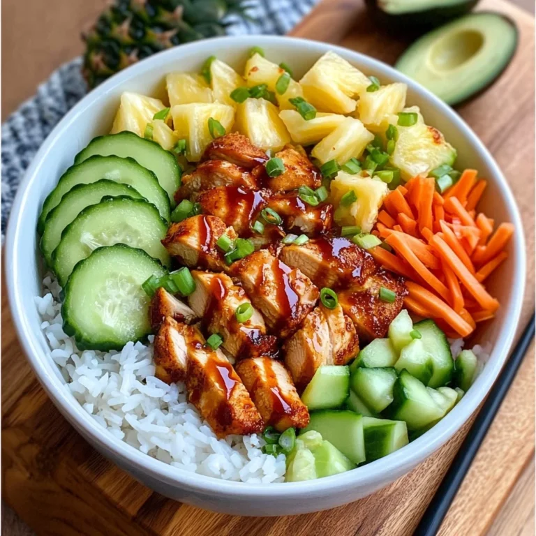 Hawaiian Inspired Chicken Poke Bowl Full of Flavorful Joy