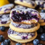 Lemon Blueberry Cheesecake Cookies