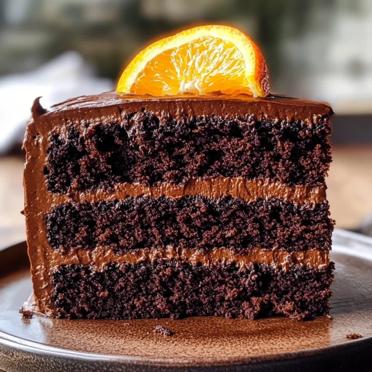 Moist Chocolate Orange Cake
