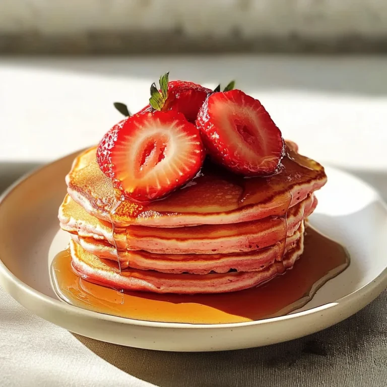 Perfect Breakfast Strawberry Pancakes - Alrightwithme