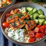 Quick Mediterranean Salmon Bowl - theamazingfood