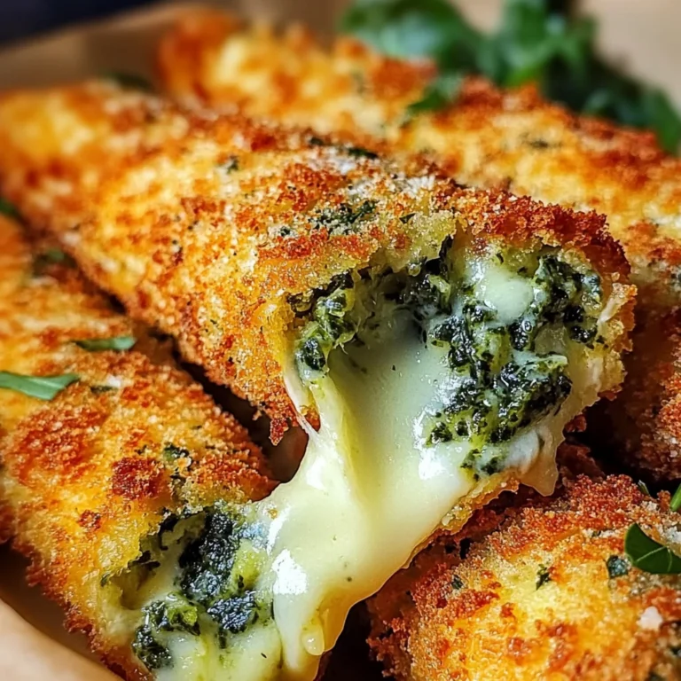 Spinach Dip Mozzarella Sticks: Irresistibly Cheesy Delight!