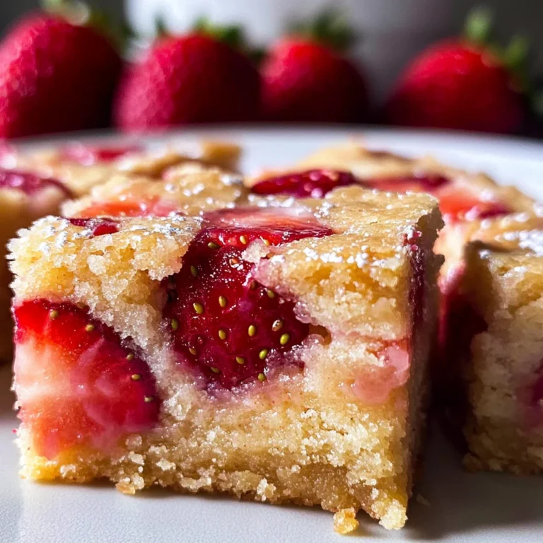Strawberry Blondies {one bowl}