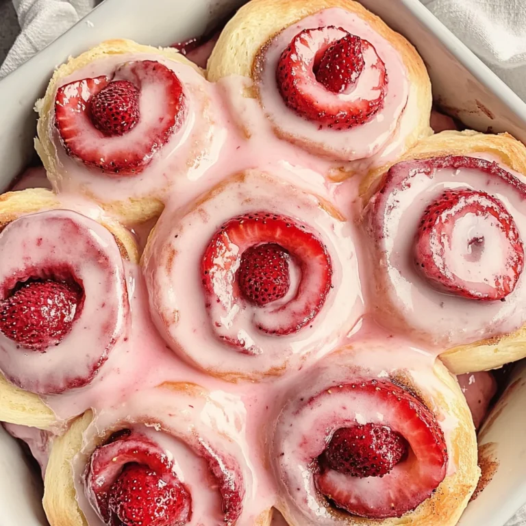 Strawberry Cinnamon Rolls