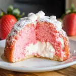 Strawberry Marshmallow Cake (Strawberry Bundt Cake with Marshmallow Cream Filling)