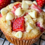 White Chocolate Strawberry Muffins Recipe