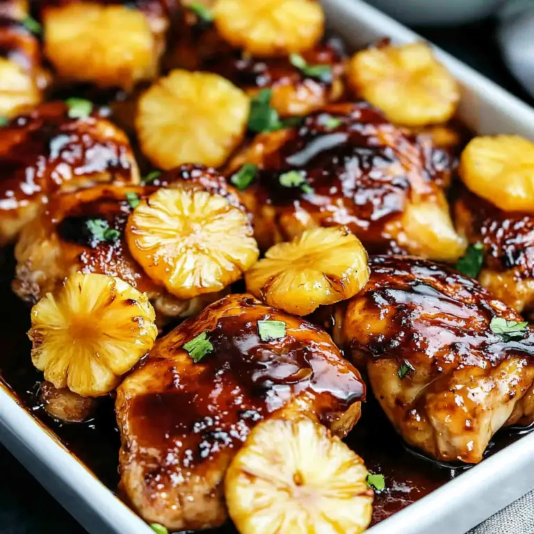Baked Huli Huli Chicken with Pineapple Glaze