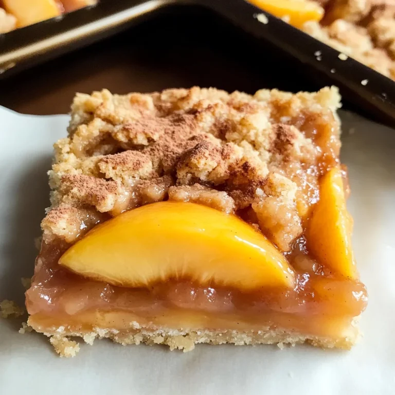 Best Bakery-Style Peach Crumble Bars