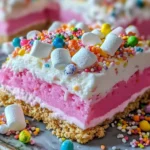 Bubblegum Cloud Slice Dessert: A Sweet Indulgence