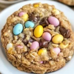 Chewy Cadbury Egg Oatmeal Chocolate Chip Easter Cookies Delight