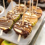 Chocolate Caramel Apple Slices Pops