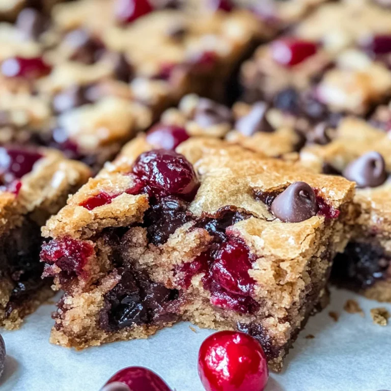 Chocolate Chip Cherry Bars