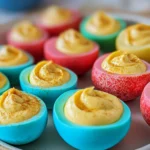 Colored Easter Deviled Eggs