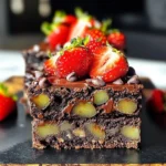 Decadent Dubai Chocolate Strawberry Brownies Recipe Unveiled