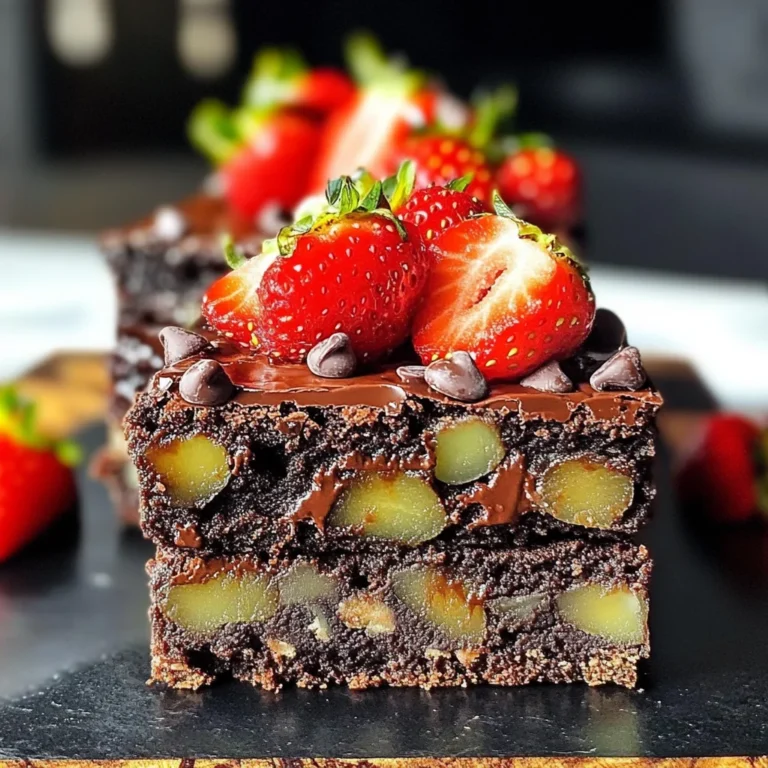 Decadent Dubai Chocolate Strawberry Brownies Recipe Unveiled