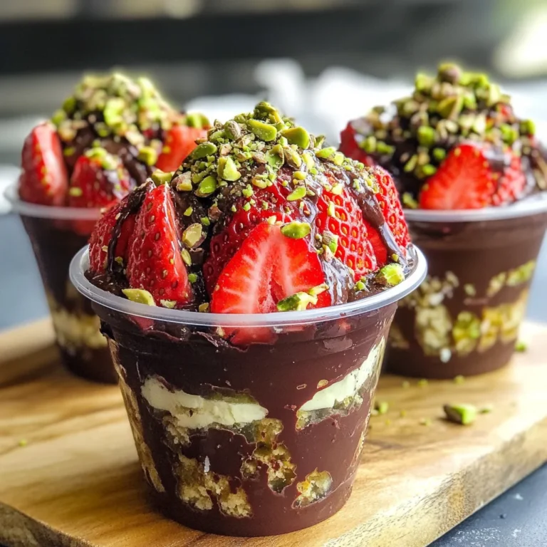 Dubai Chocolate Strawberry Cups