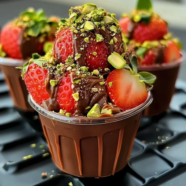 Dubai Chocolate Strawberry Cups: Effortless Dessert Joy