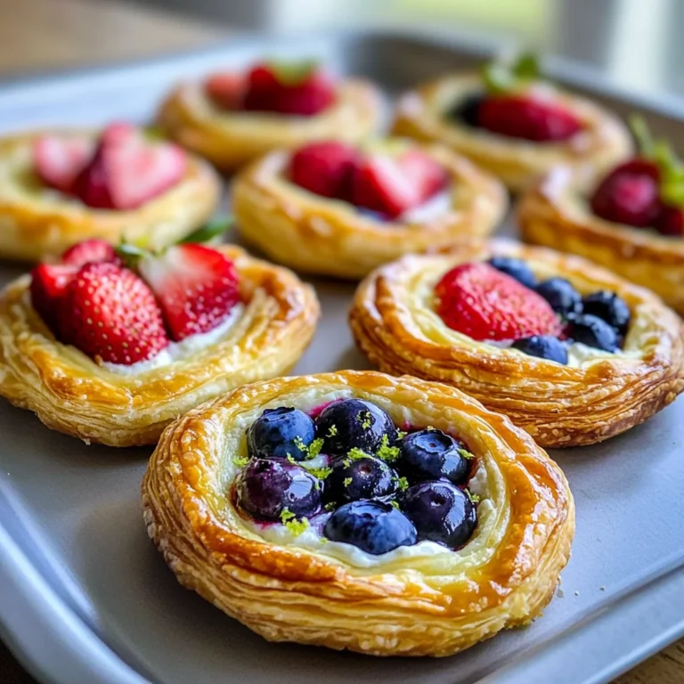 Fruit and Cream Cheese Danish Pastry
