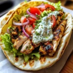 Greek Chicken Gyros with Lemon-Herb Marinade