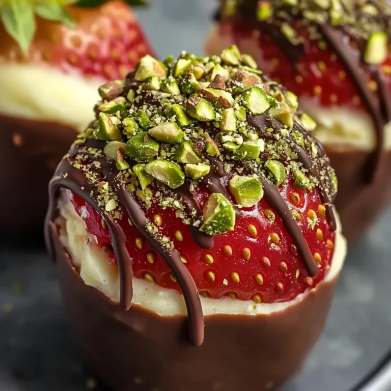 Homemade Dubai Chocolate Strawberries - theamazingfood