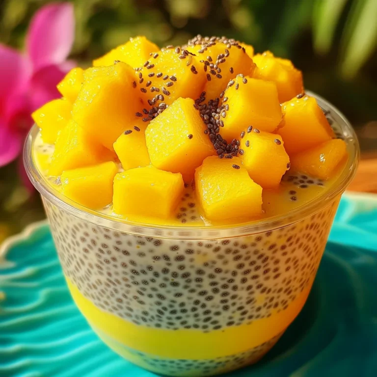 Homemade Mango Chia Pudding Cups