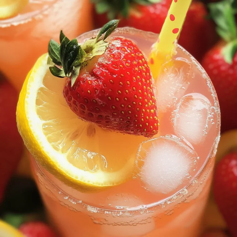 Homemade Strawberry Lemonade
