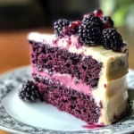 Indulge in Irresistible Blackberry Velvet Cake Bliss